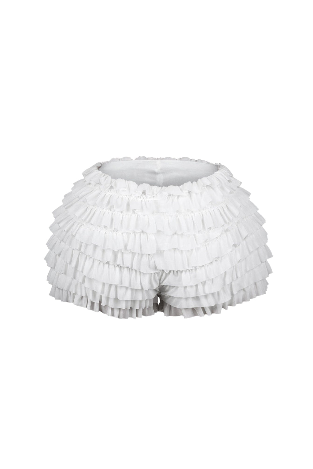 Maven Mesh Ruffle Micro Shorts