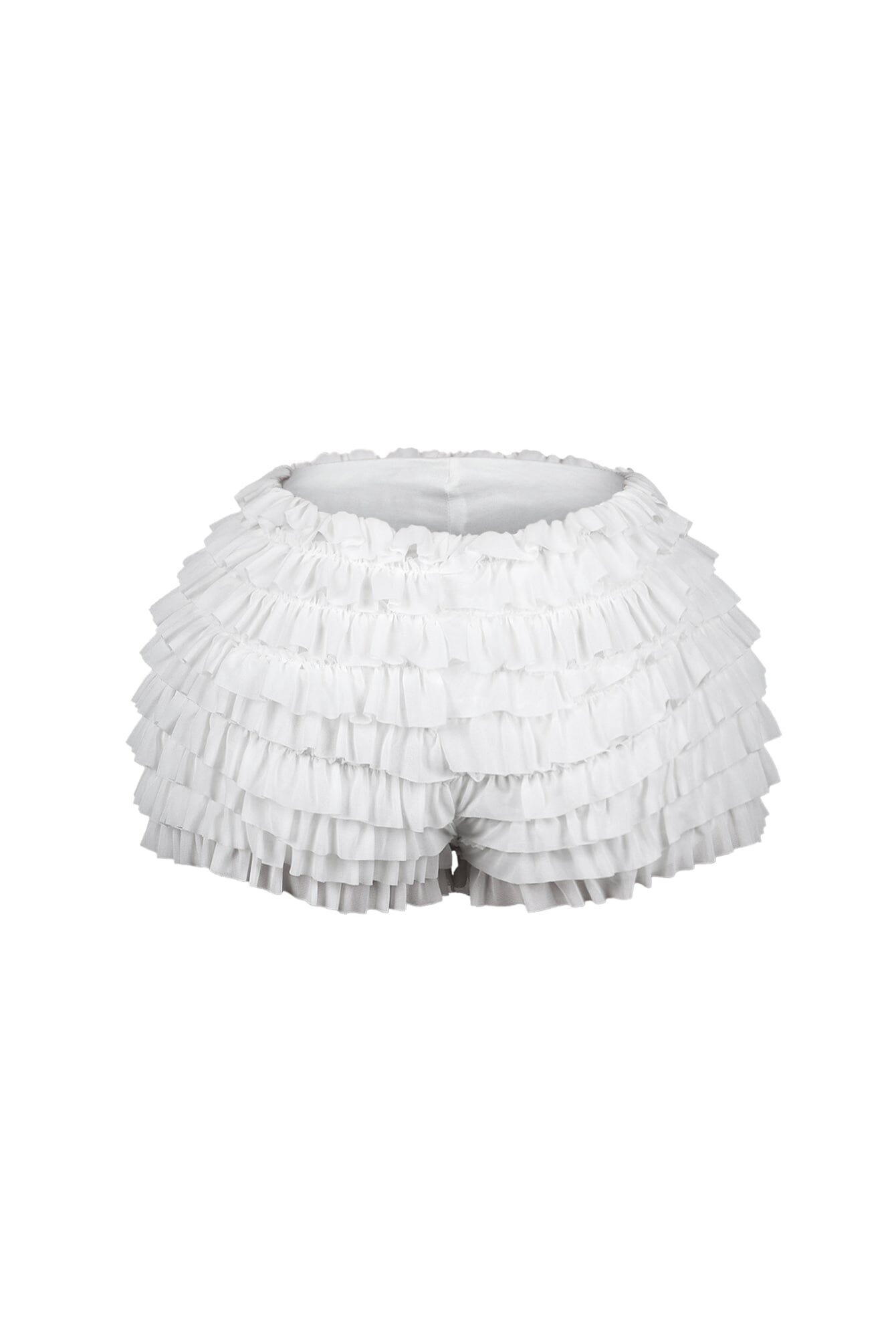 Maven Mesh Ruffle Micro Shorts