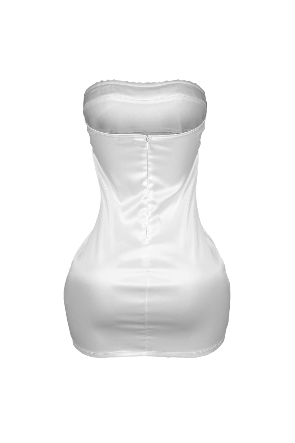 Petra Satin Tube Bustier Mini Dress