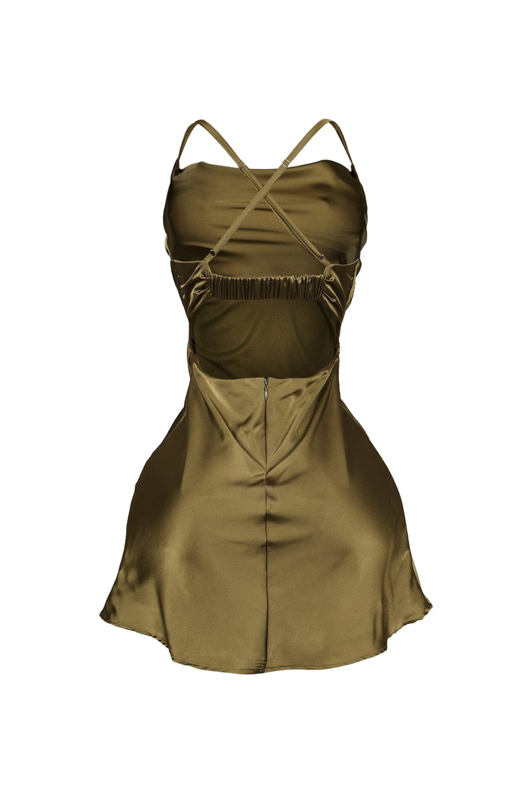 Miranda Satin Cowl Neck Mini Dress