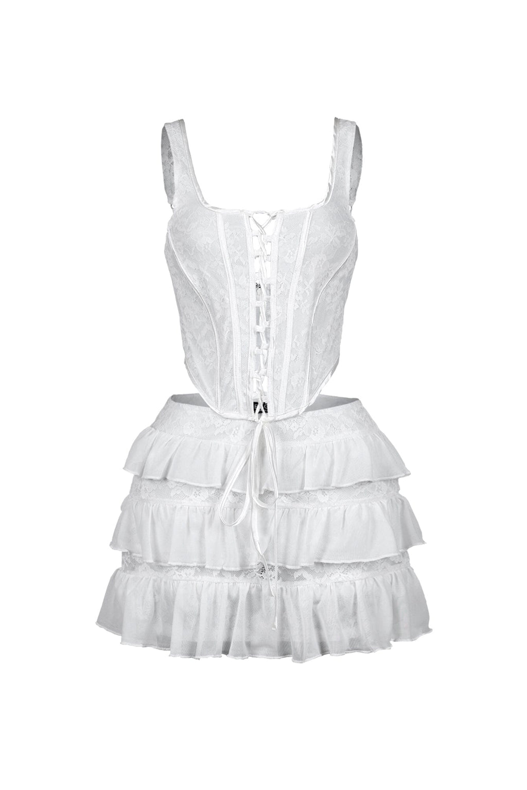Iris Lace Corset Top & Skirt SET