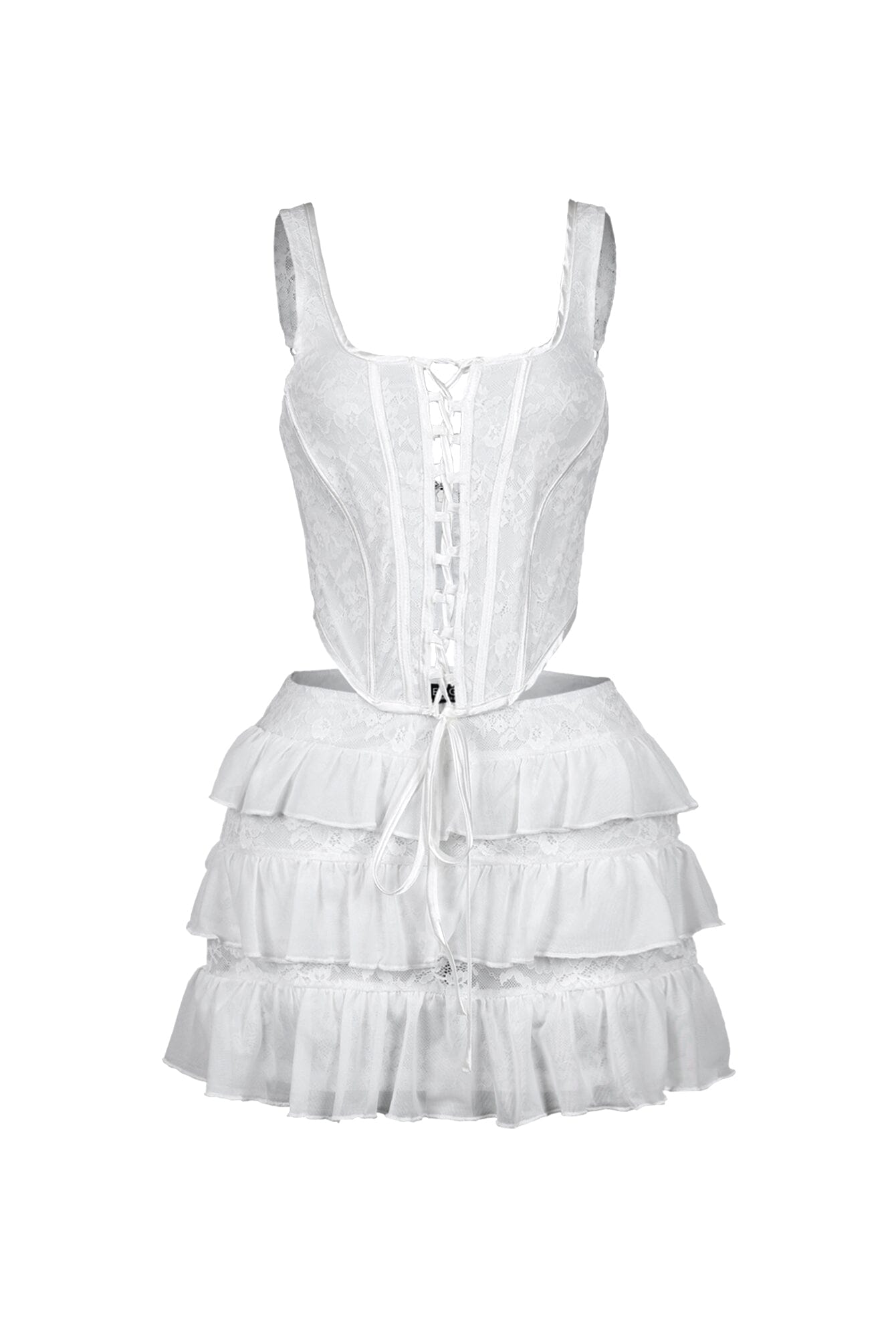 Iris Lace Corset Top & Skirt SET