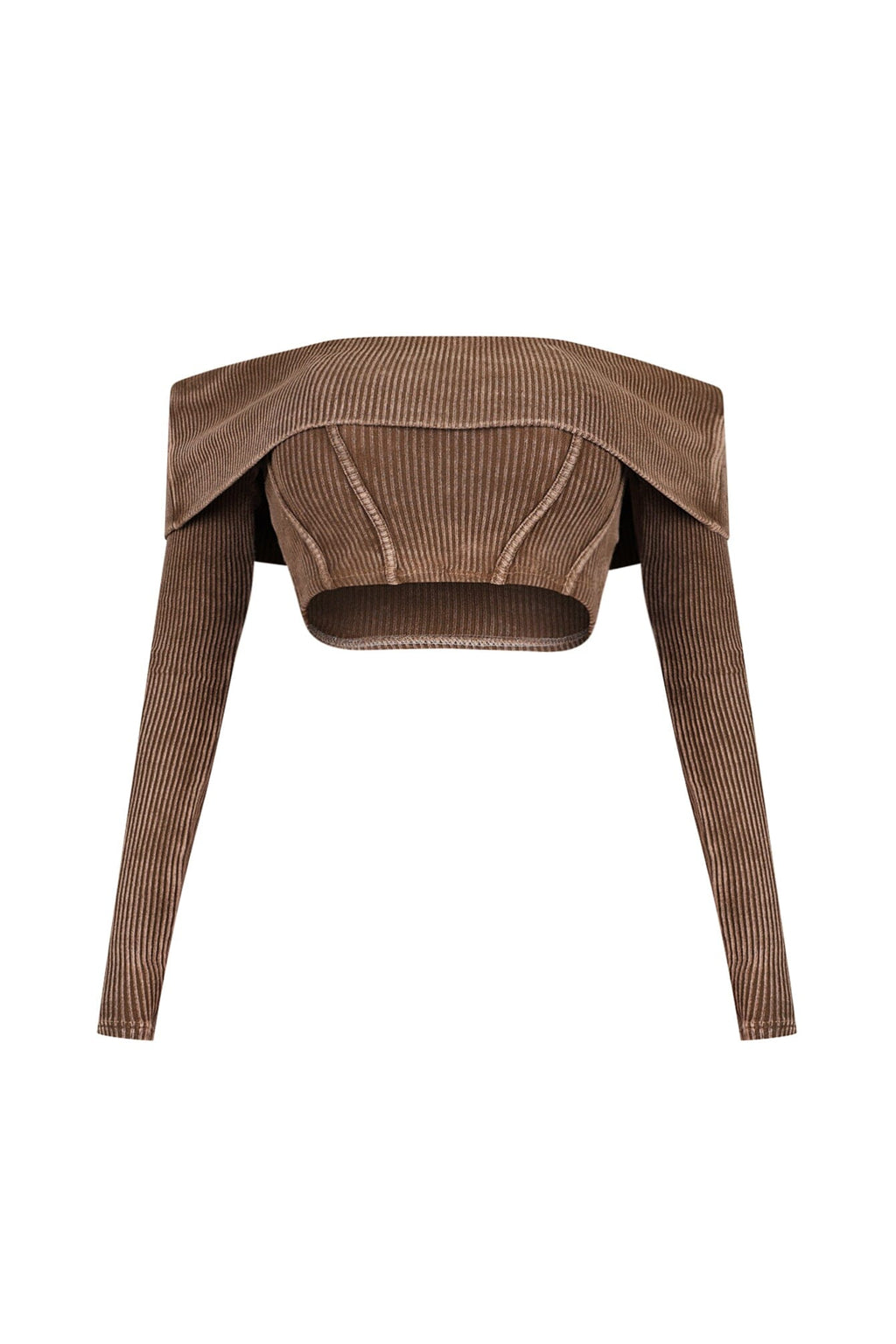 Lani Mineral Washed Corset Off Shoulder Top