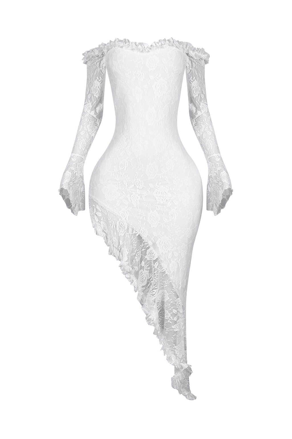 Serenity Lace Off Shoulder Maxi Dress