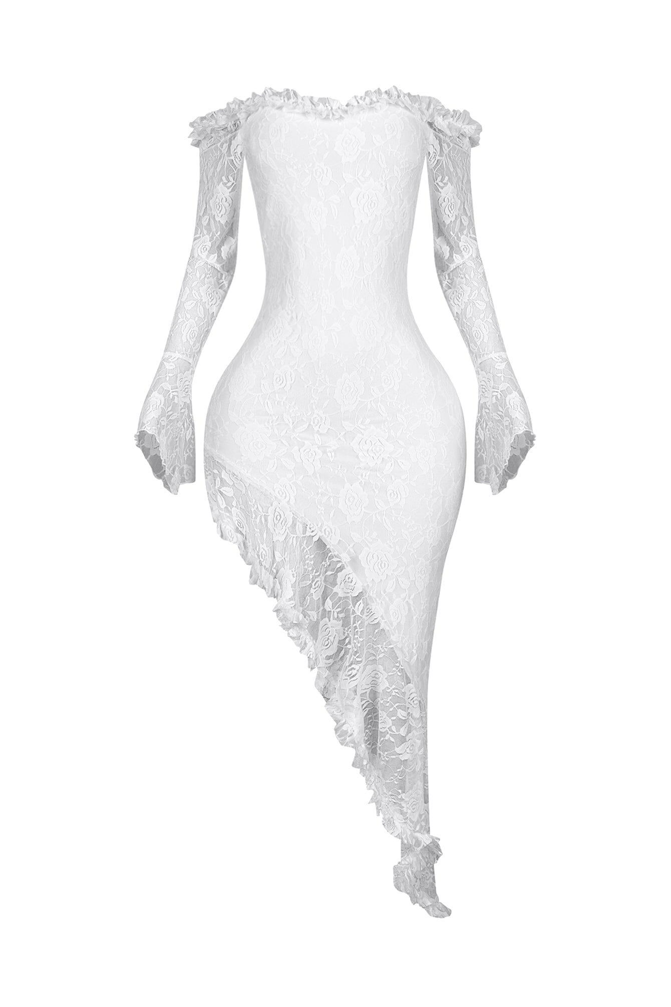 Serenity Lace Off Shoulder Maxi Dress