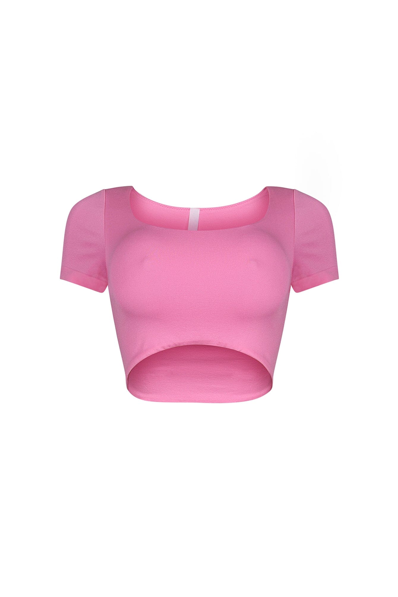 Amina Short Sleeve Double Layered Crop Top