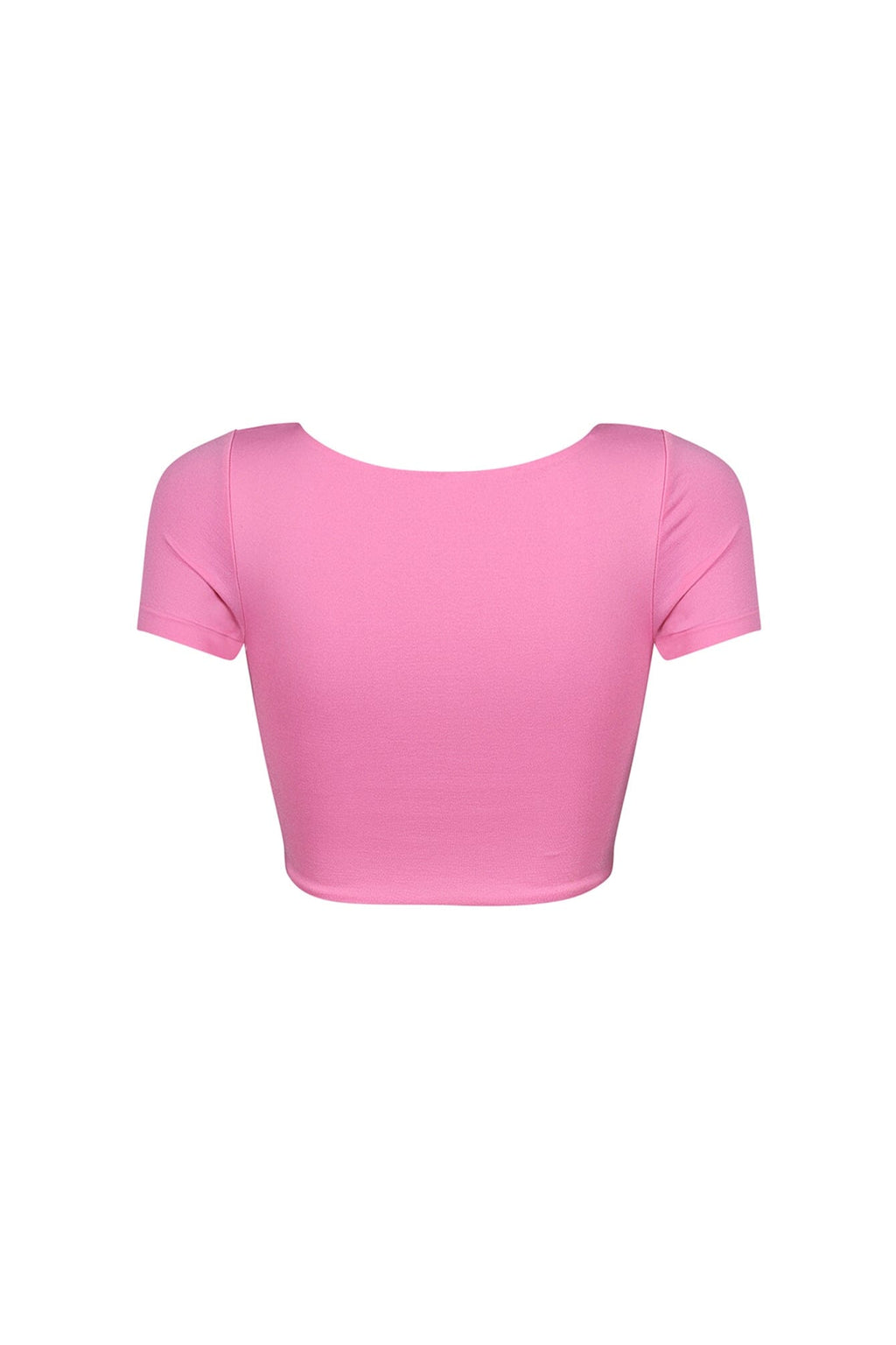 Amina Short Sleeve Double Layered Crop Top