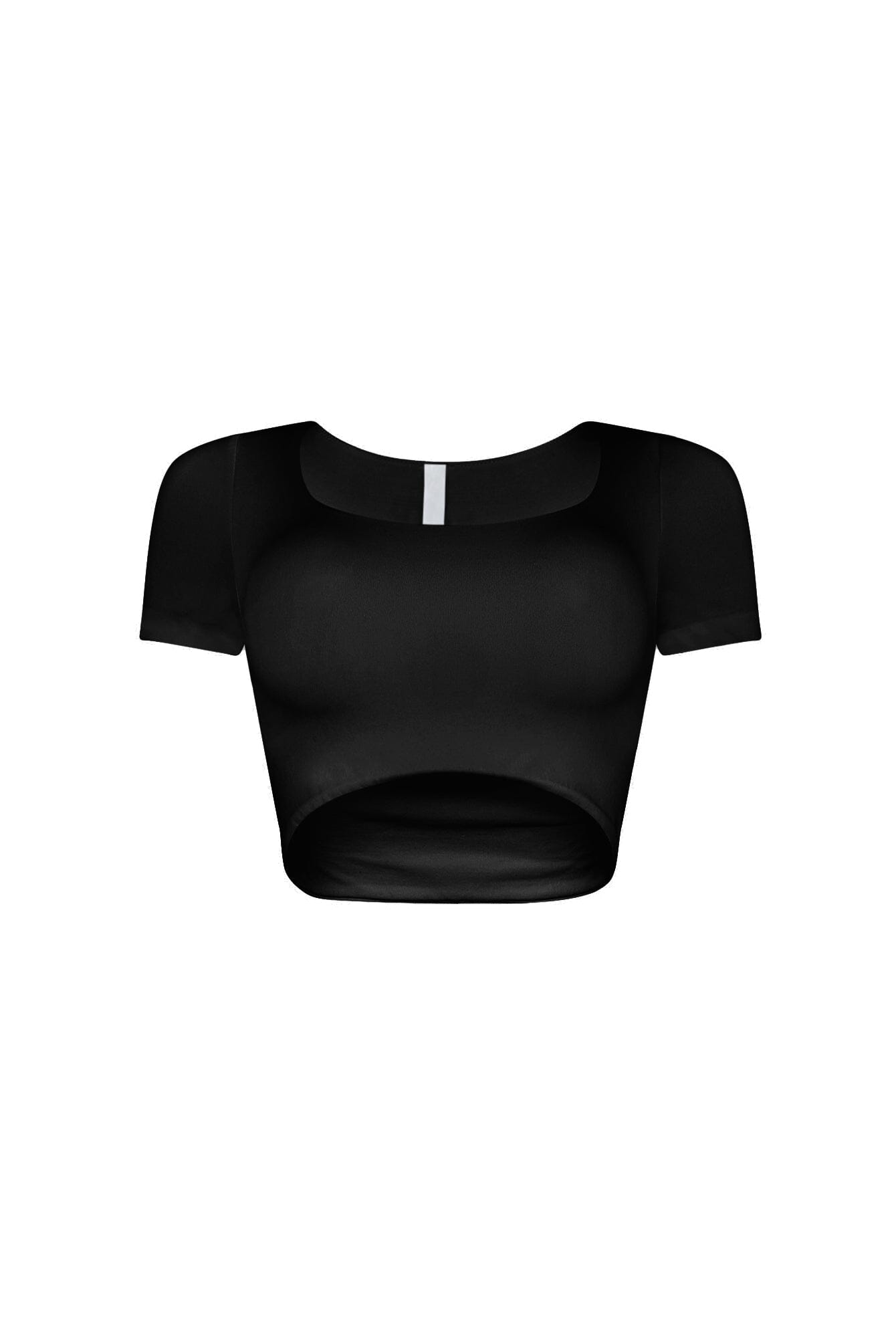 Amina Short Sleeve Double Layered Crop Top