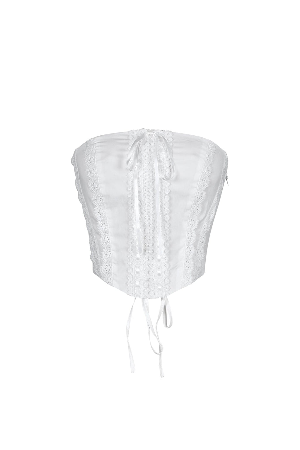 Trina Tube Crochet Lace Crop Top