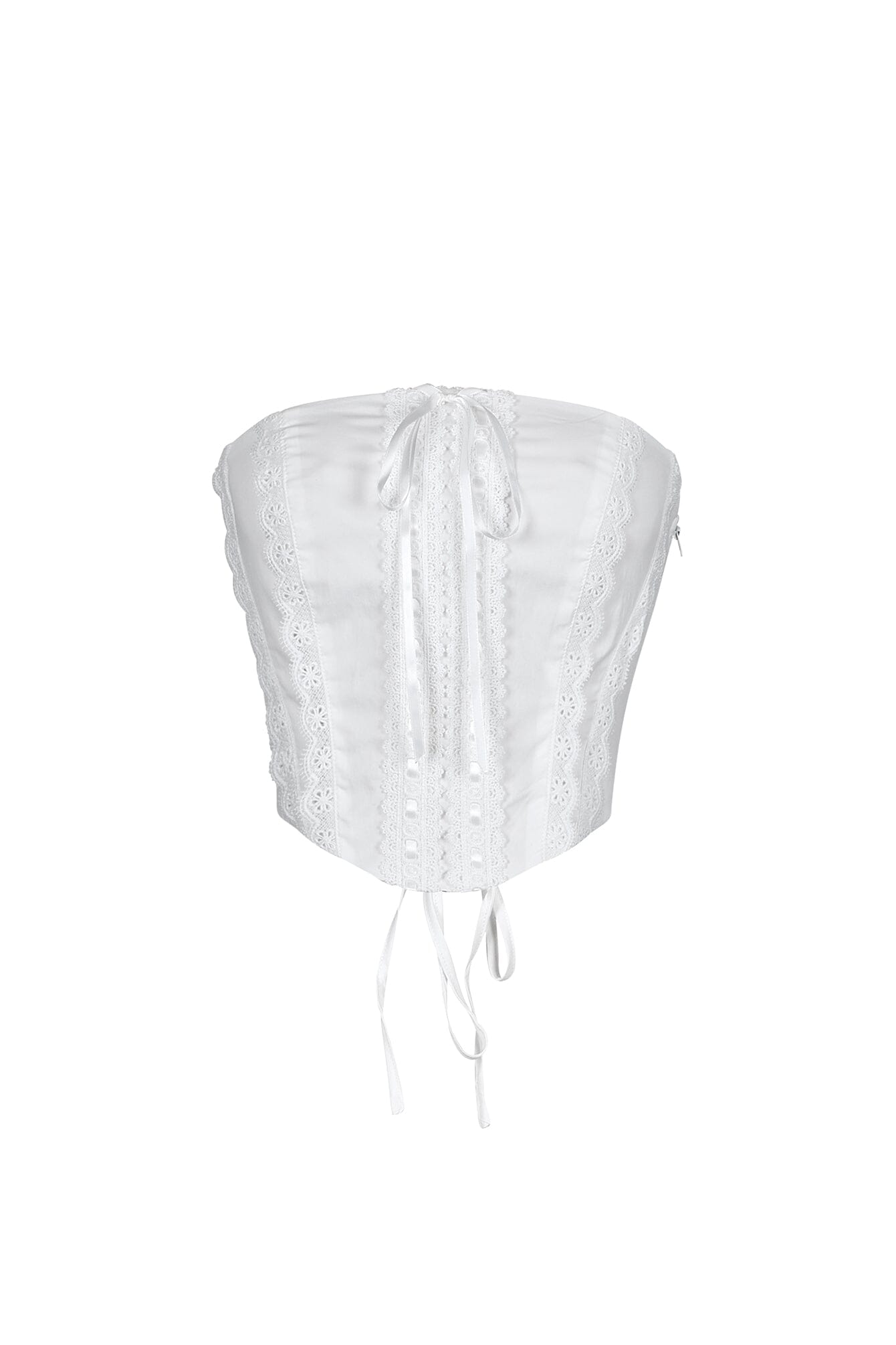 Trina Tube Crochet Lace Crop Top