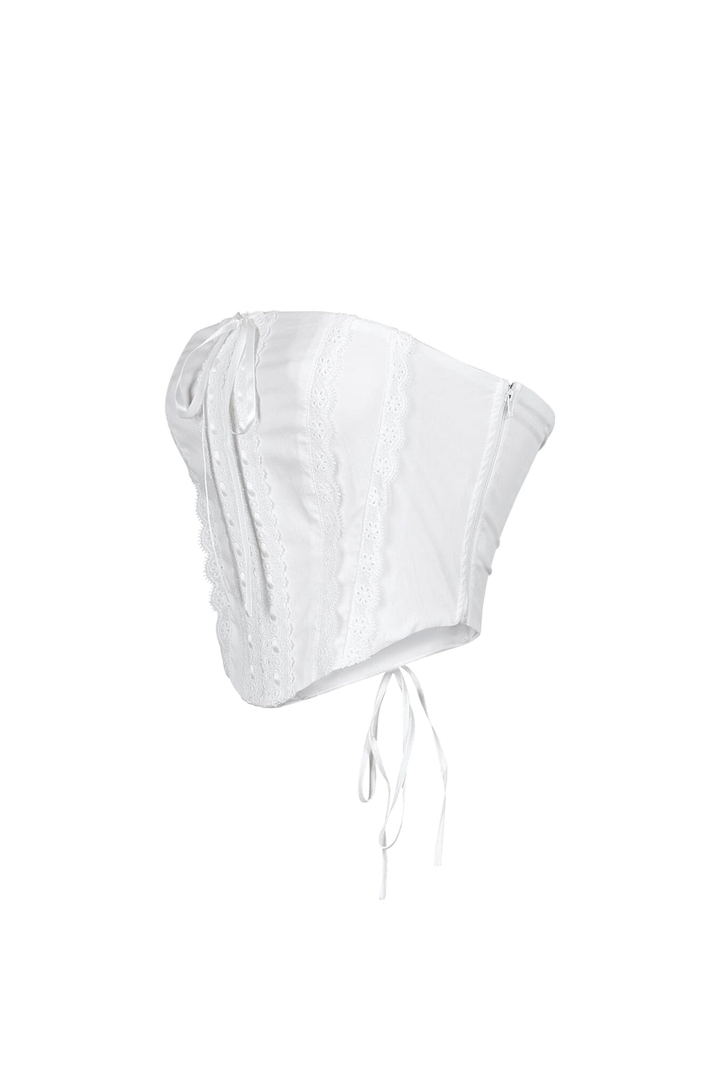 Trina Tube Crochet Lace Crop Top