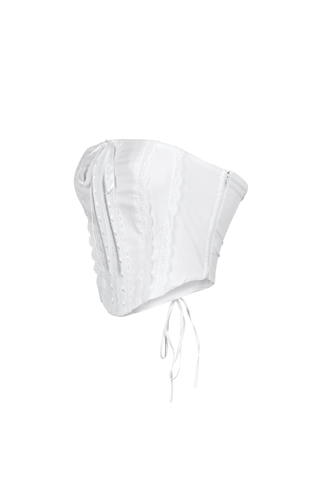 Trina Tube Crochet Lace Crop Top