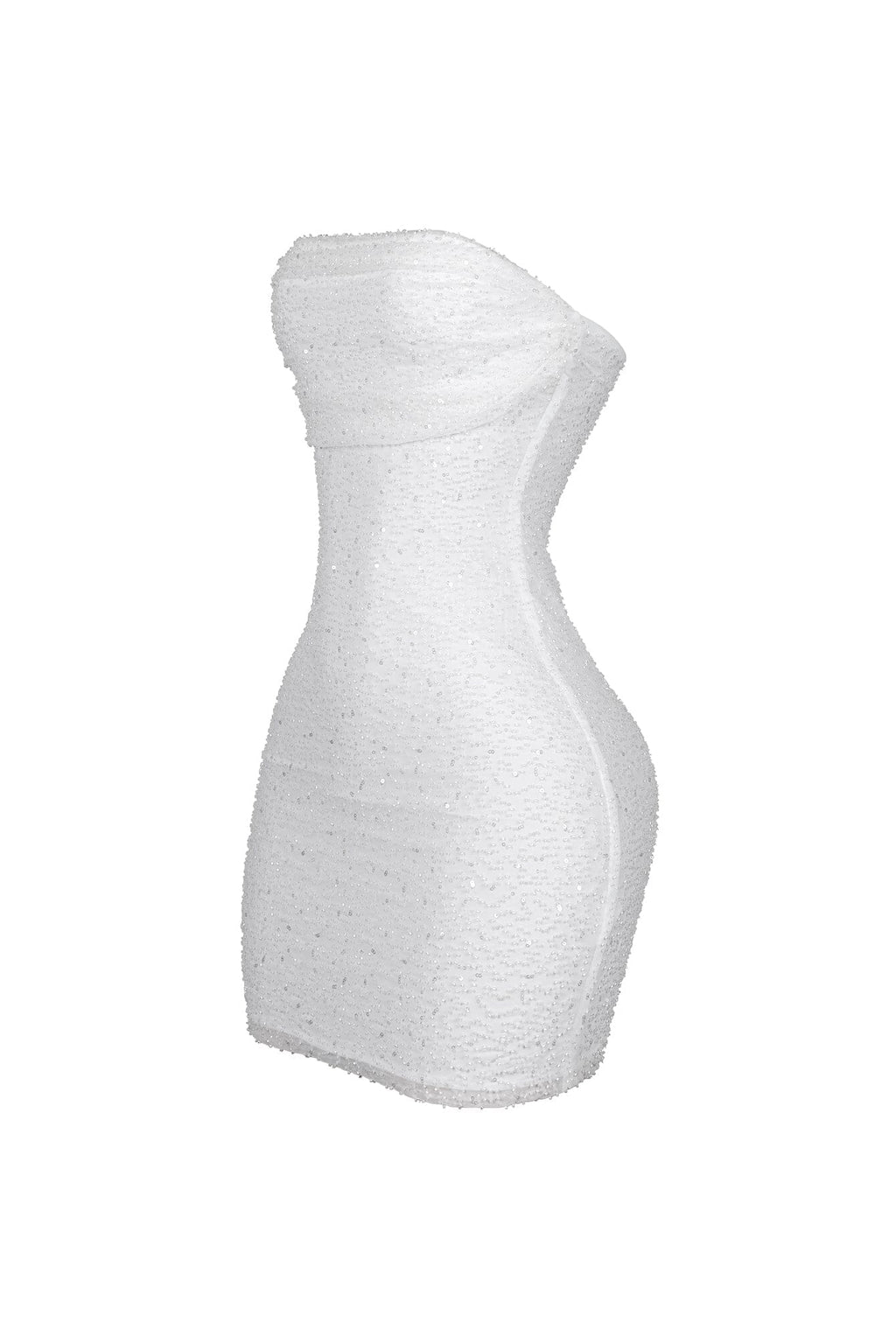 Greer Mesh Beaded Mini Dress