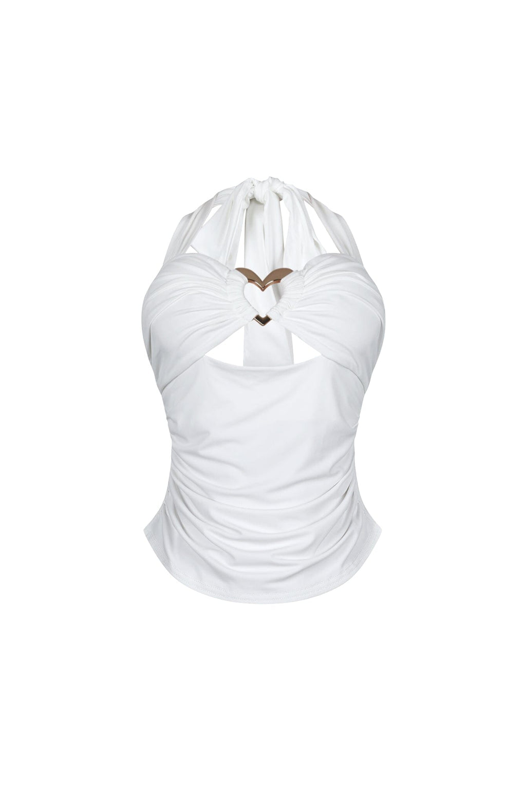 Micah Heart Metal Halter Top