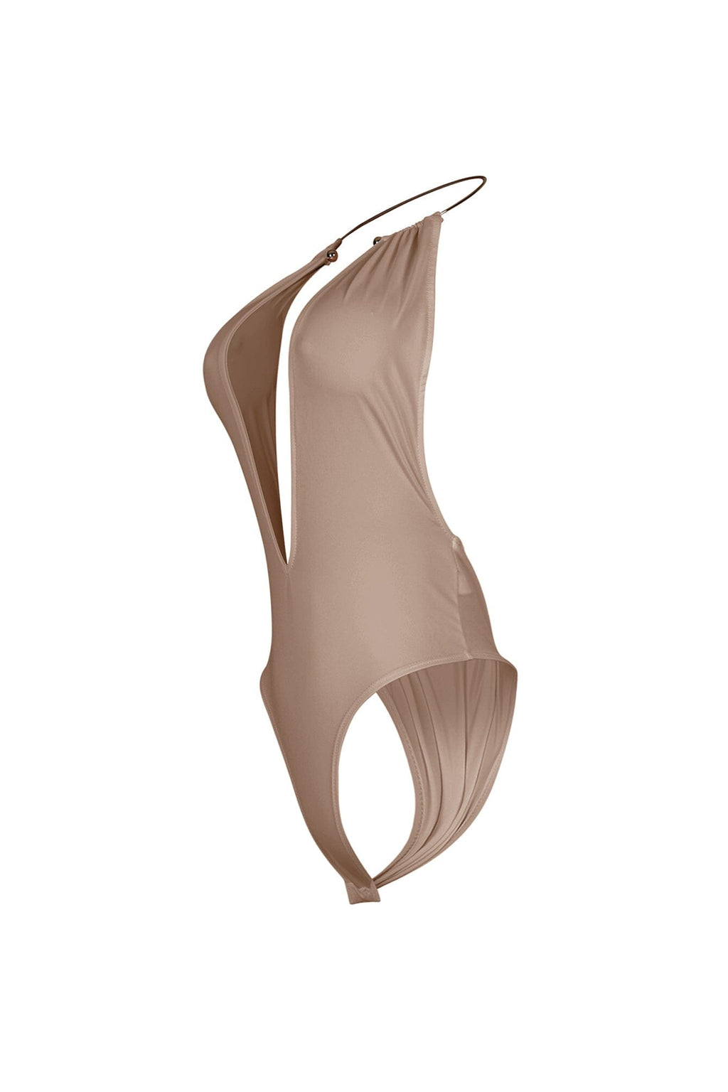 Nico Gold Choker Deep V Bodysuit