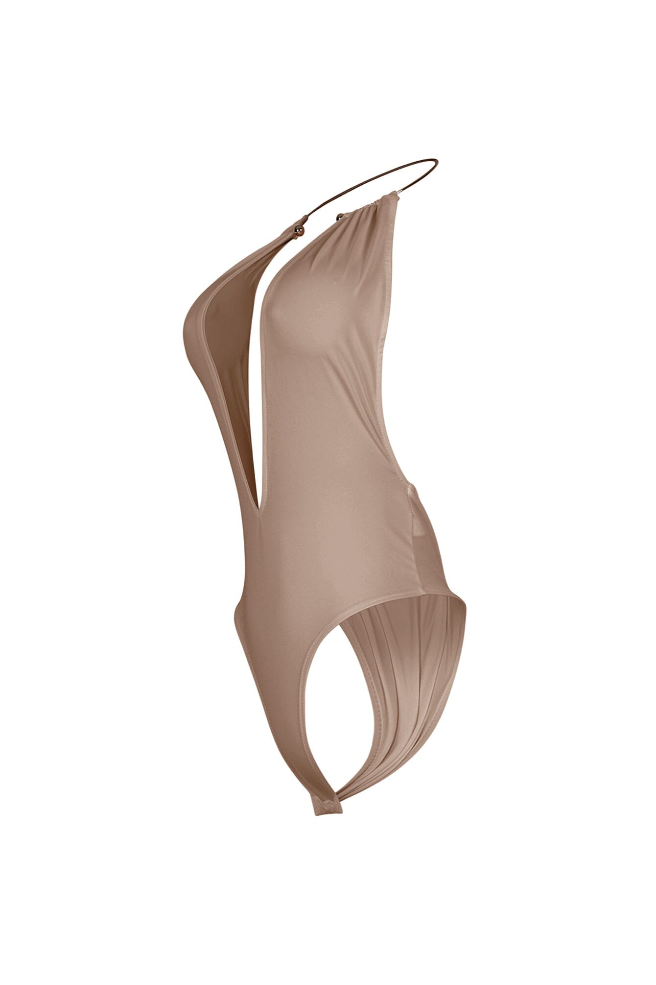 Nico Gold Choker Deep V Bodysuit