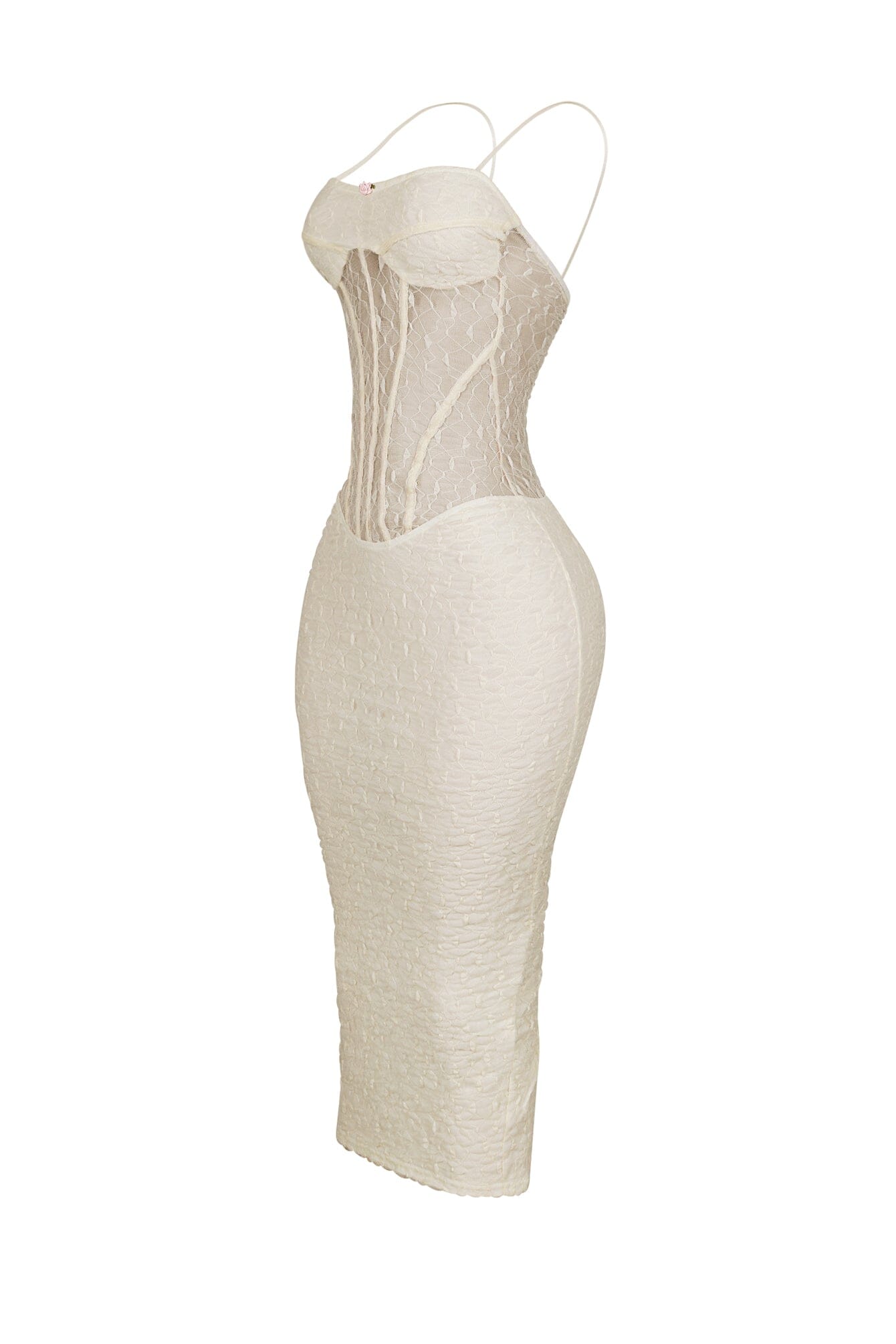 Elaine Mesh Lace Corset Dress