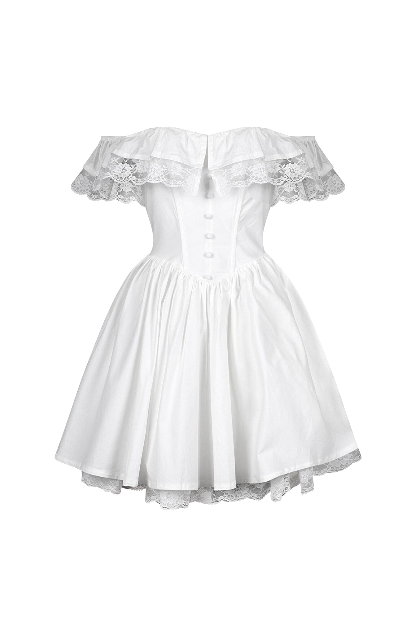 Minami Poplin Off Shoulder Mini Dress