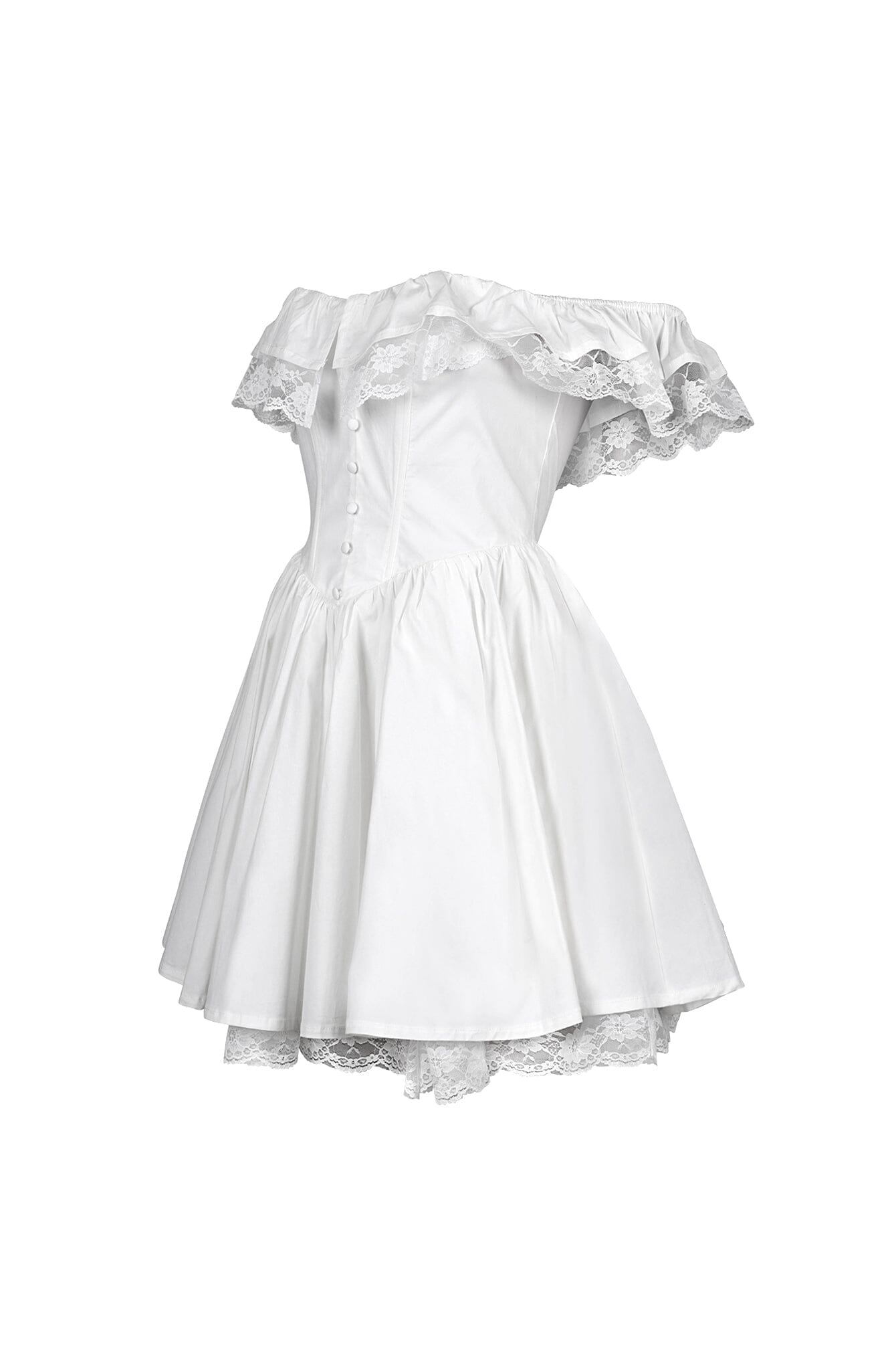 Minami Poplin Off Shoulder Mini Dress