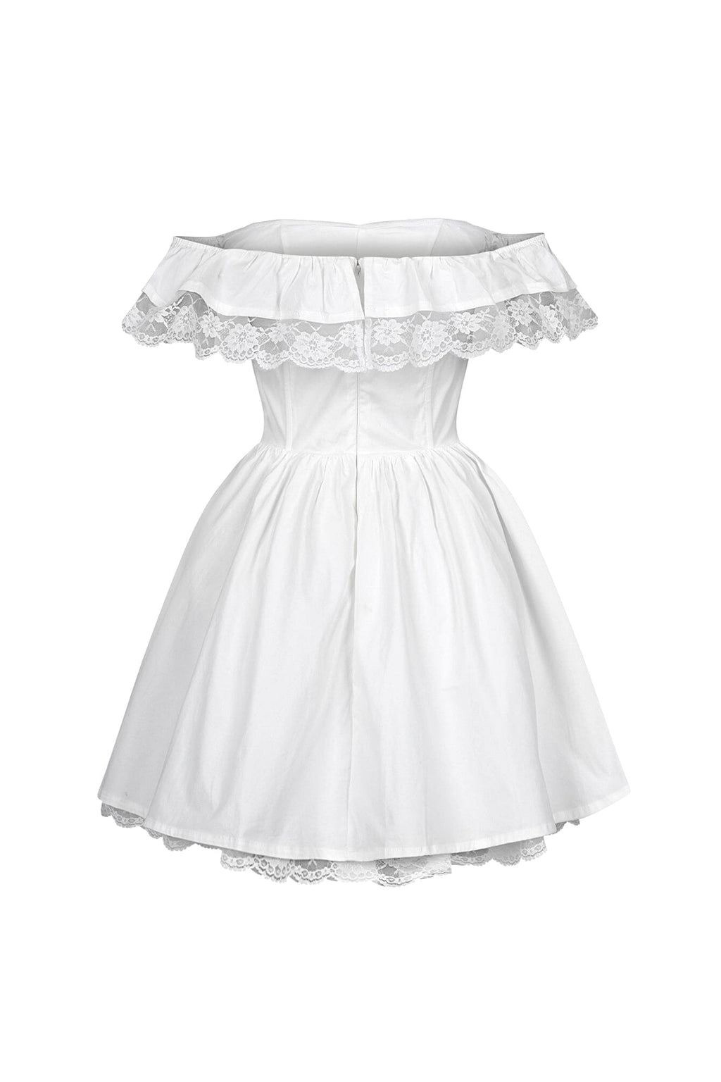 Minami Poplin Off Shoulder Mini Dress