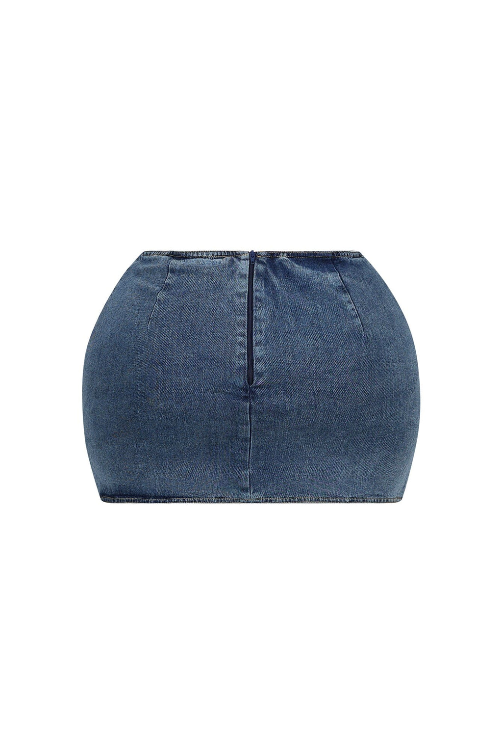 Phatima Belted Denim Mini Skirt