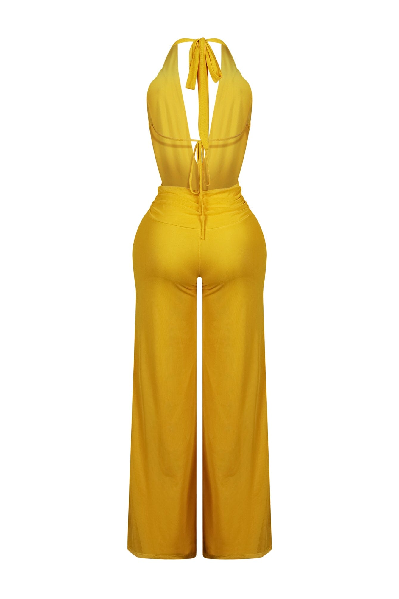 Evie Mesh Cowl Neck Jumpsuit