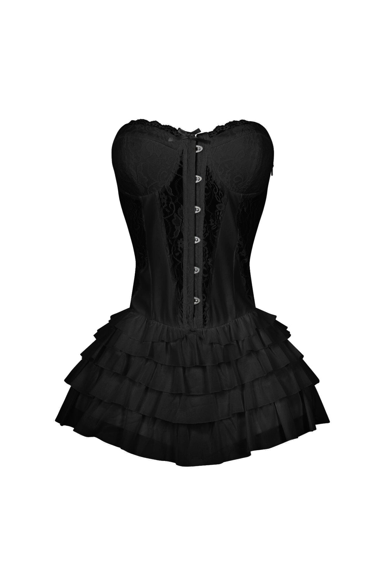 Noel Lace Tube Ruffle Mini Dress