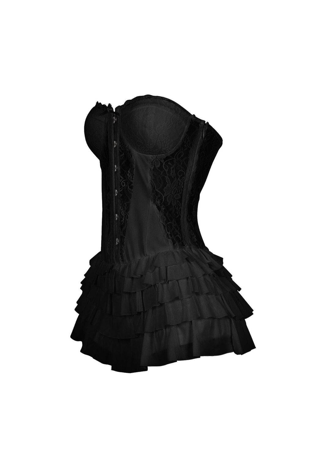 Noel Lace Tube Ruffle Mini Dress