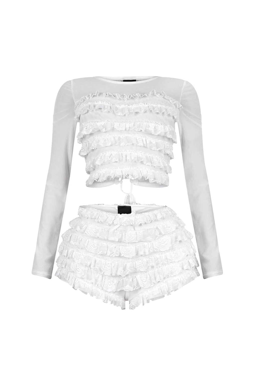 Sunny Mesh Lace Top & Shorts SET