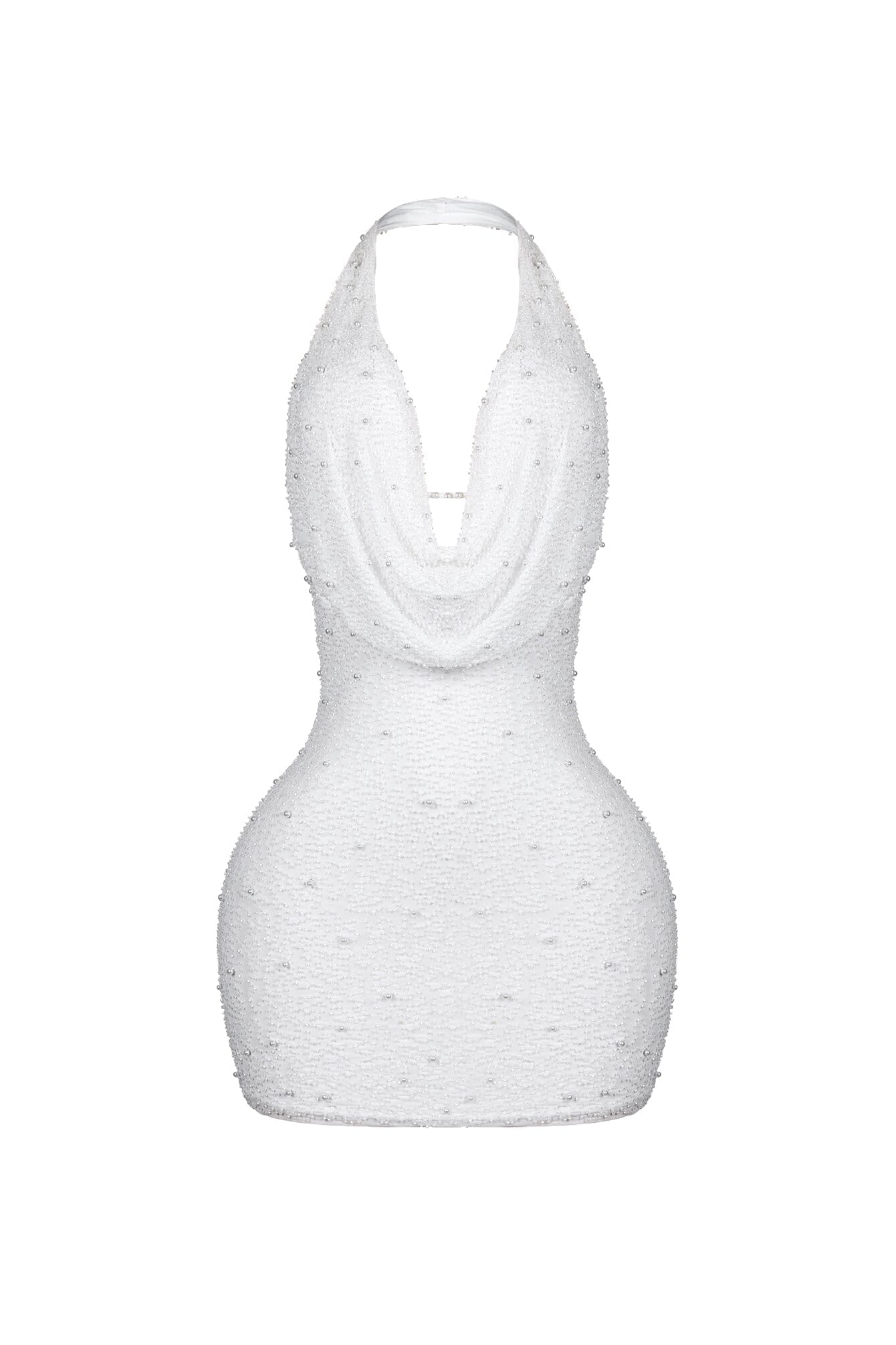 Adelaide Mesh Pearl Mini Dress