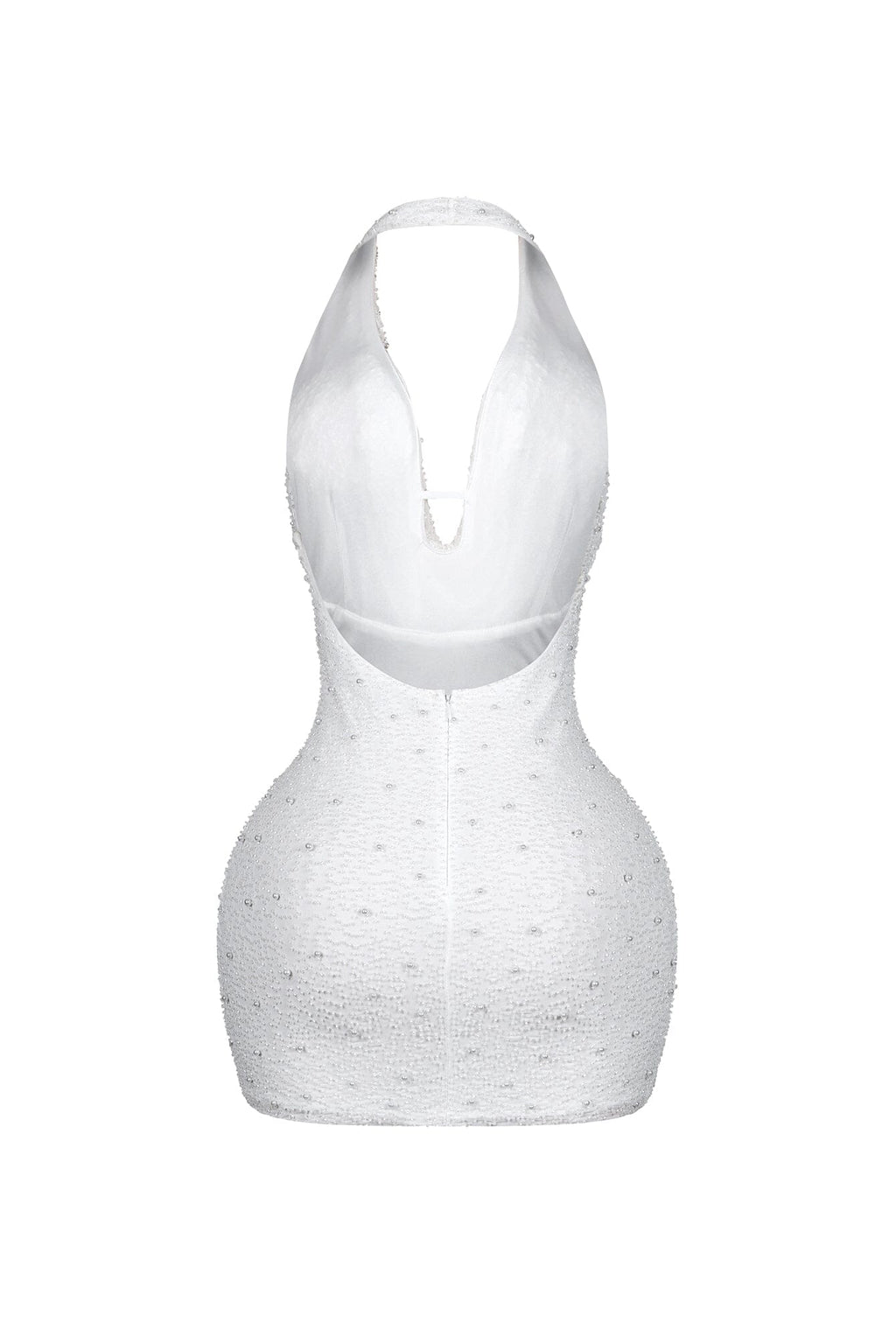 Adelaide Mesh Pearl Mini Dress