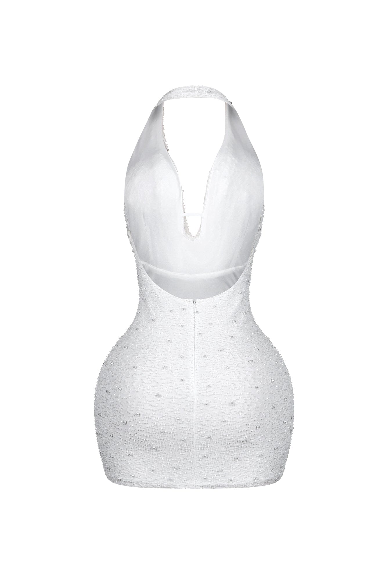 Adelaide Mesh Pearl Mini Dress