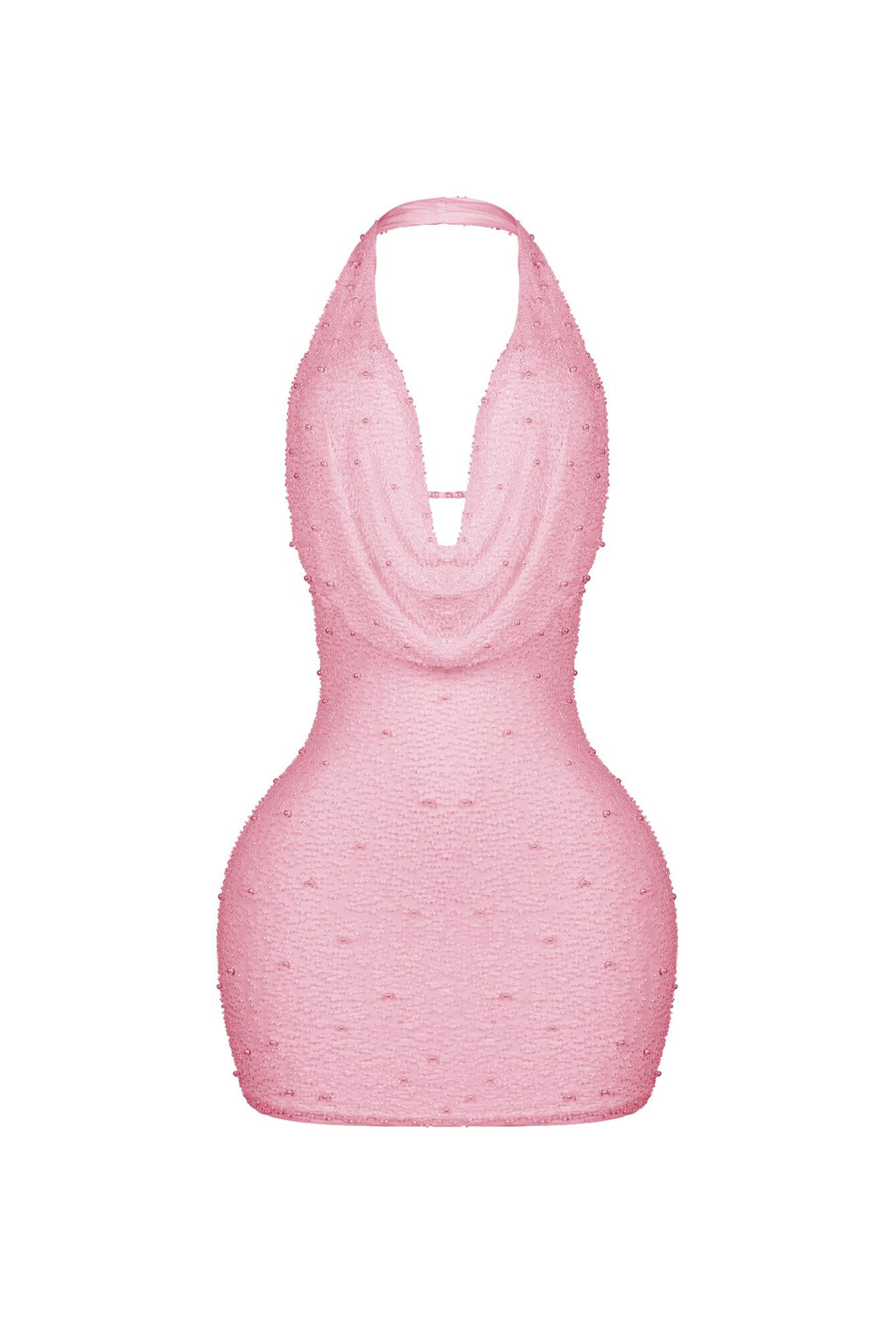 Adelaide Mesh Pearl Mini Dress