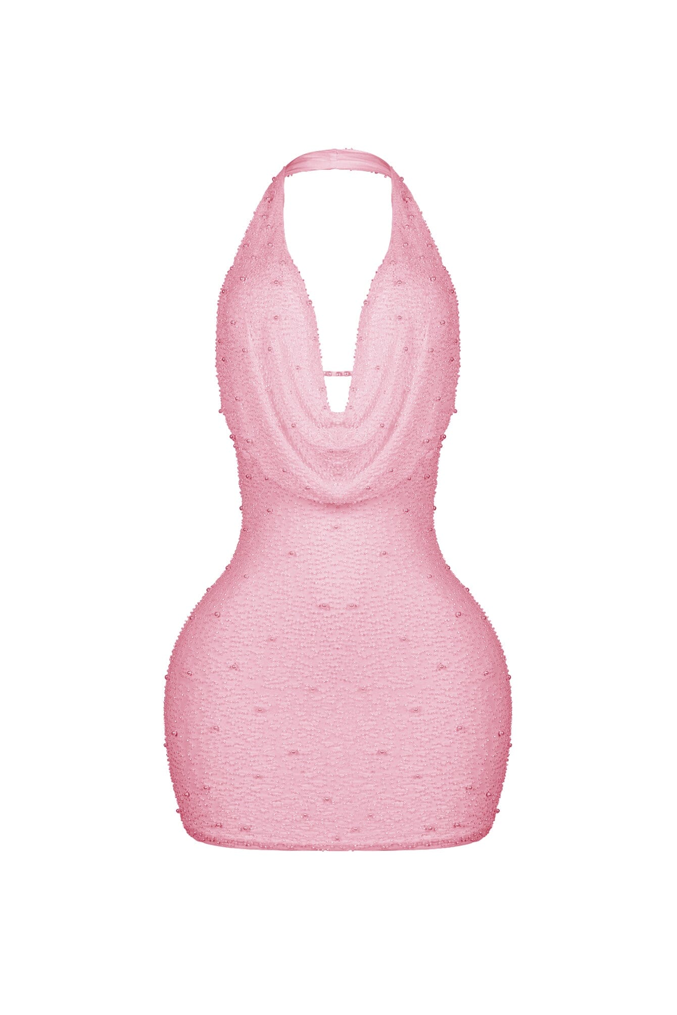 Adelaide Mesh Pearl Mini Dress