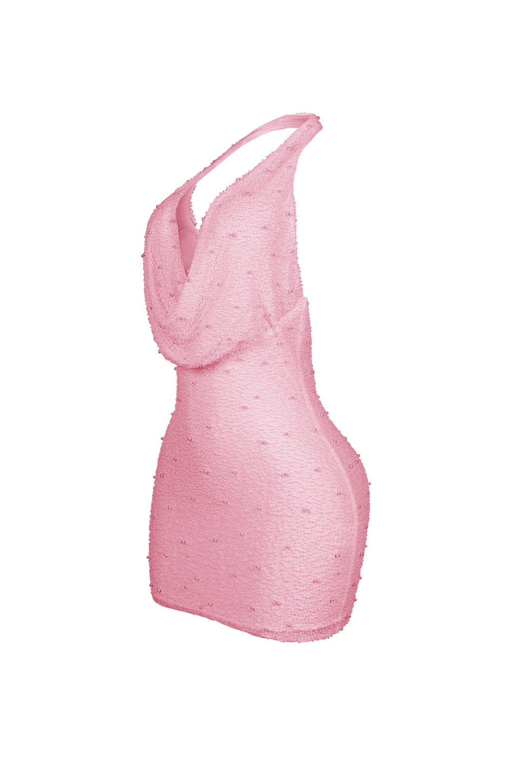 Adelaide Mesh Pearl Mini Dress