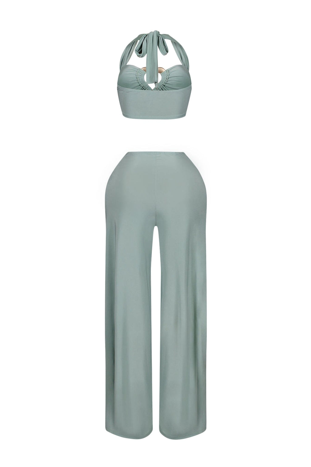 Skye Heart Detail Halter Top & Pants SET