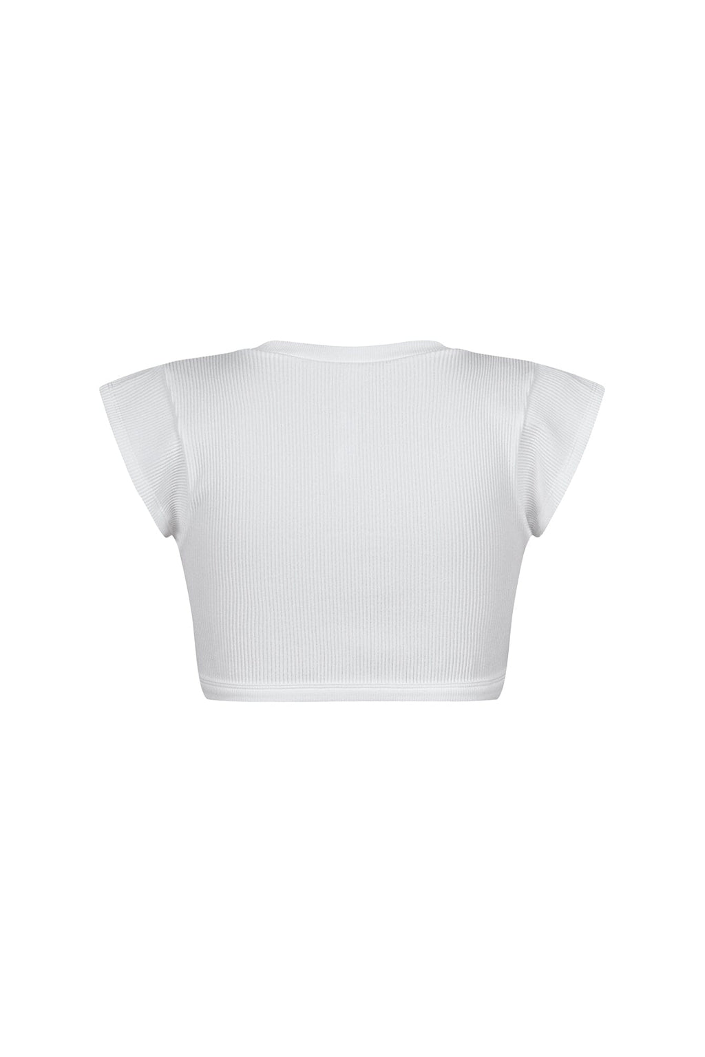Karina Ribbed Tie Crop Top
