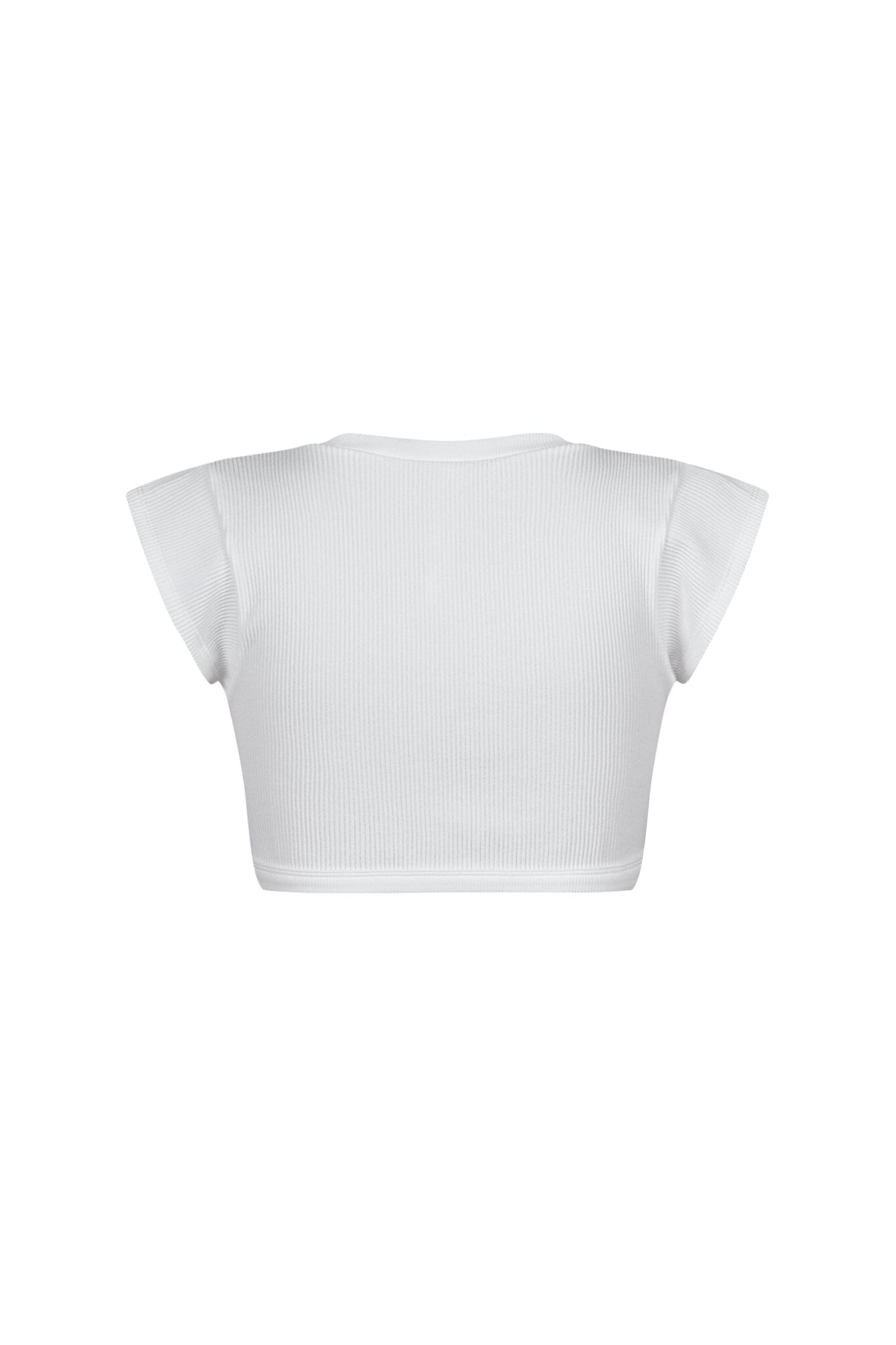 Karina Ribbed Tie Crop Top