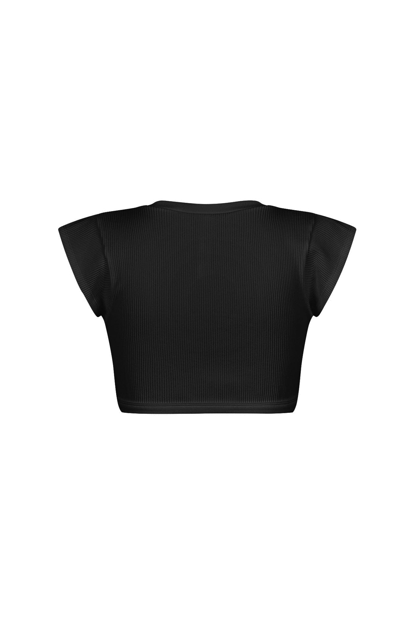 Karina Ribbed Tie Crop Top