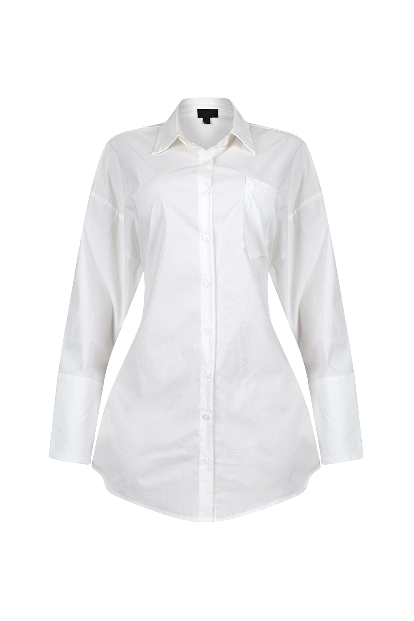 Euphie Lace Up Poplin Shirts Mini Dress