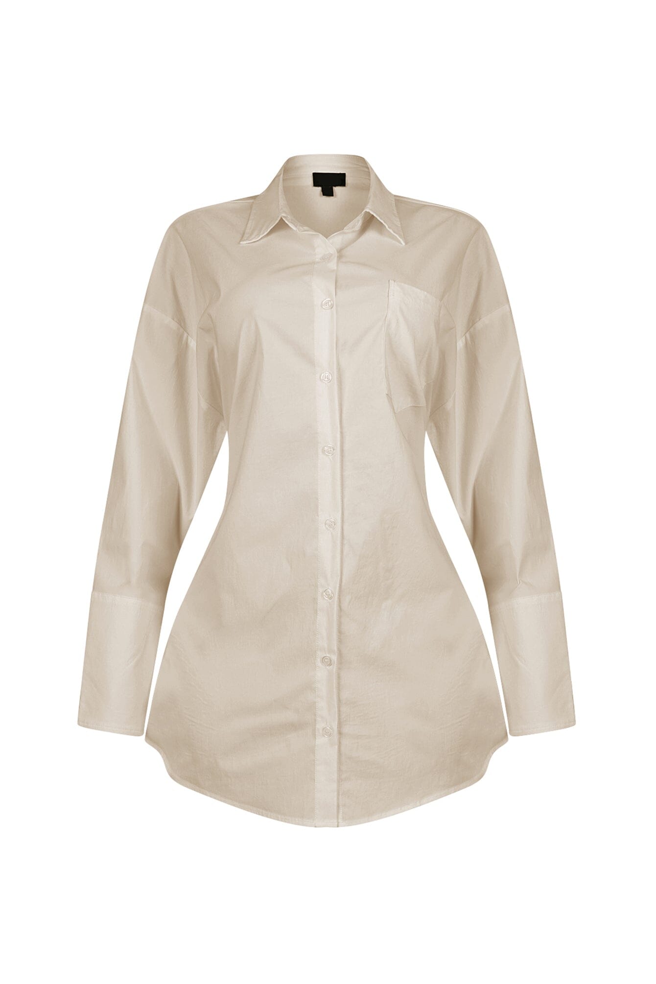 Euphie Lace Up Poplin Shirts Mini Dress