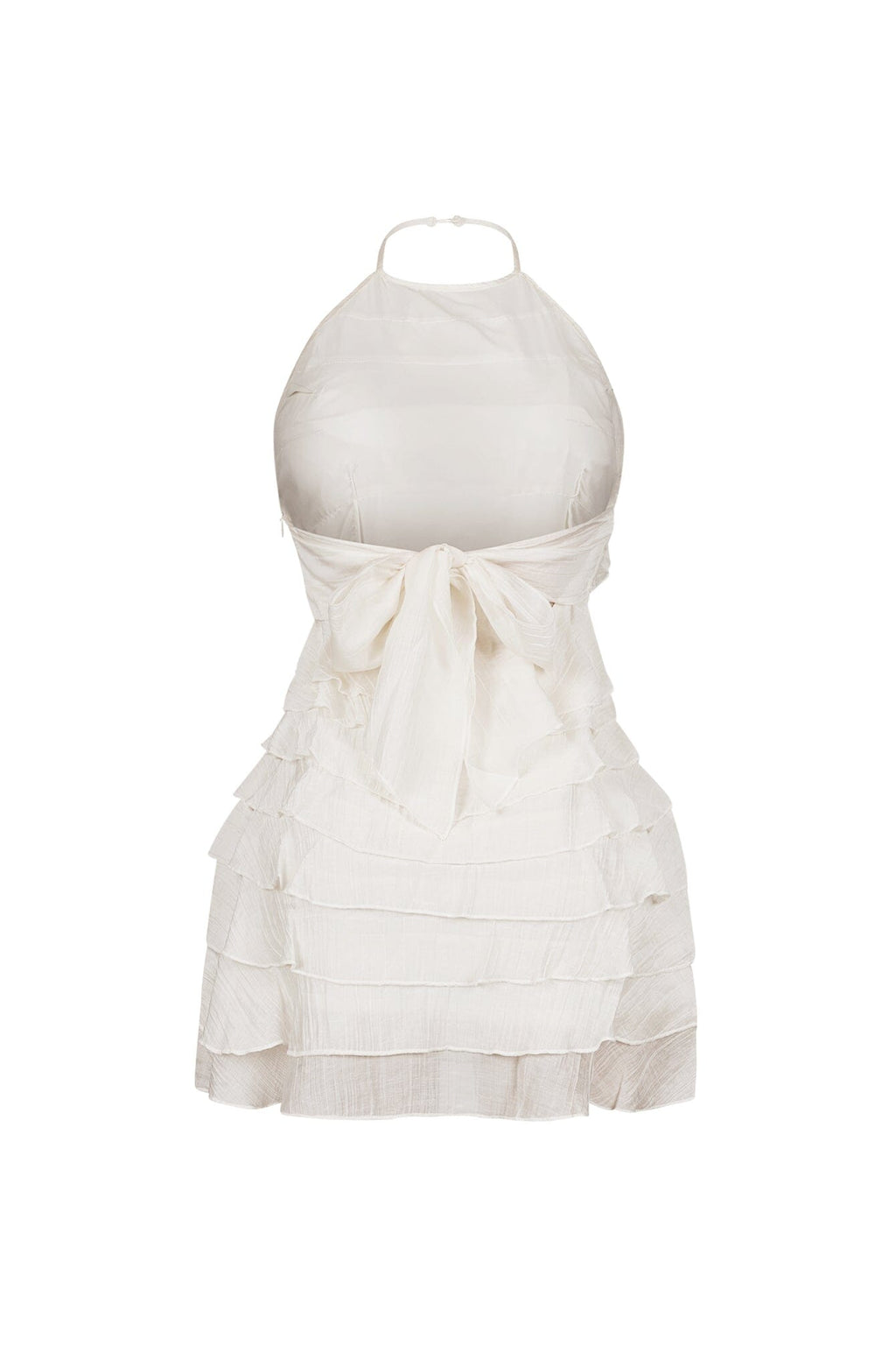 Corinn Ruffle Halter Neck Mini Dress