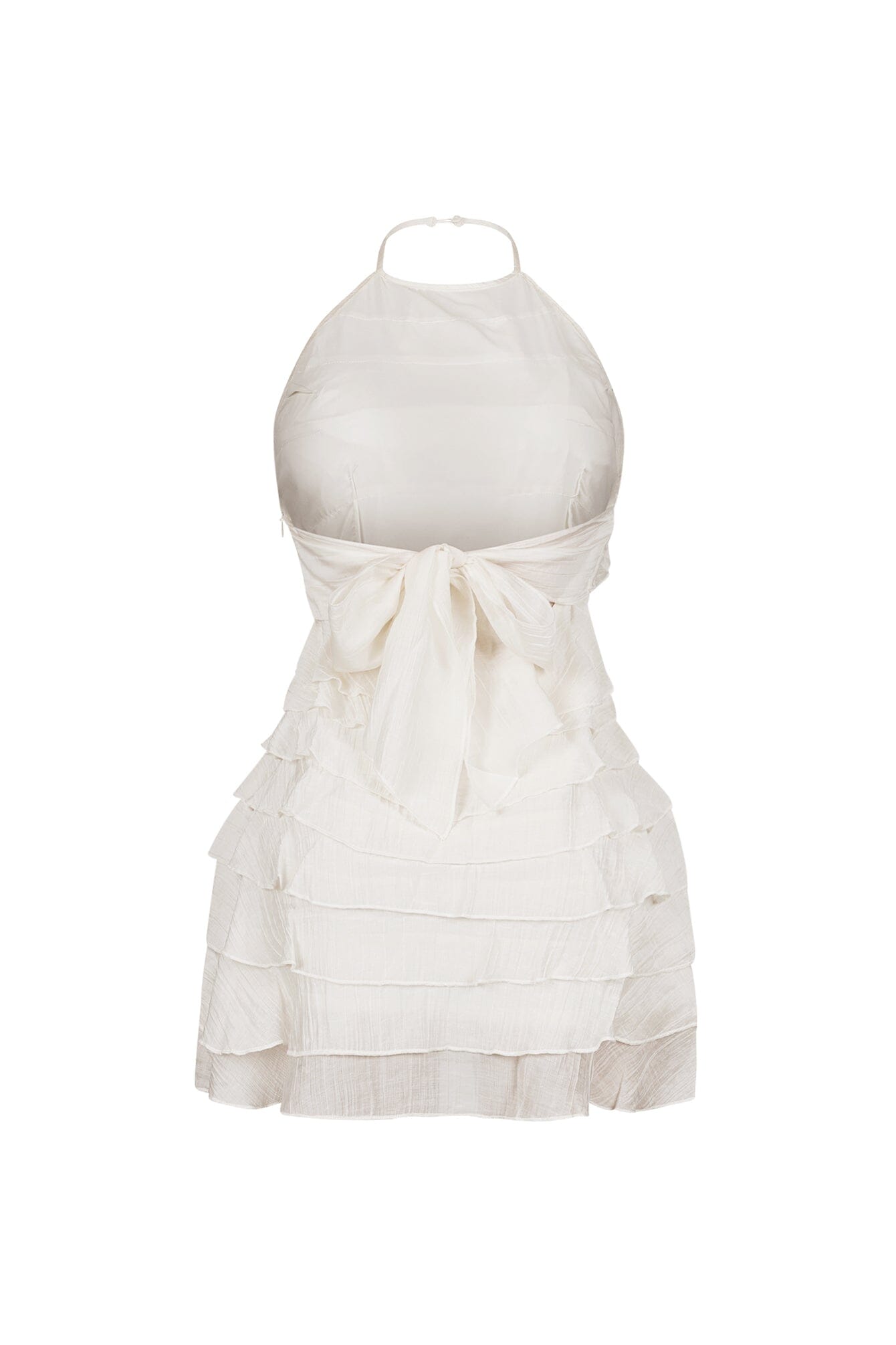 Corinn Ruffle Halter Neck Mini Dress