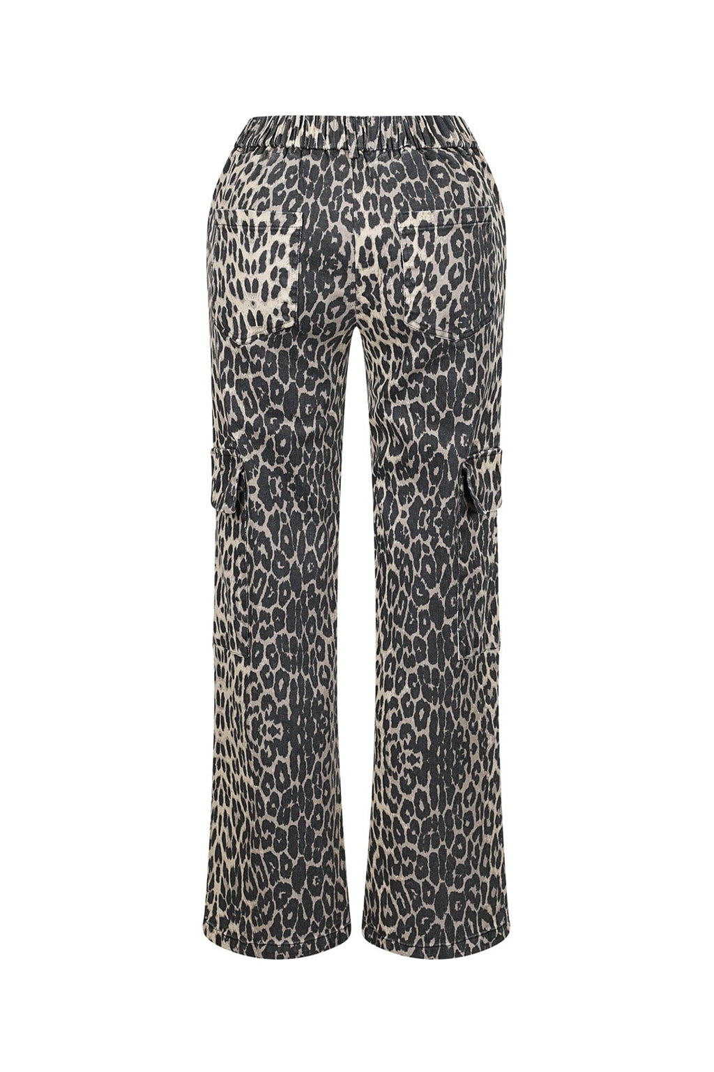 Idola Wide Leg Animal Print Cargo Pants
