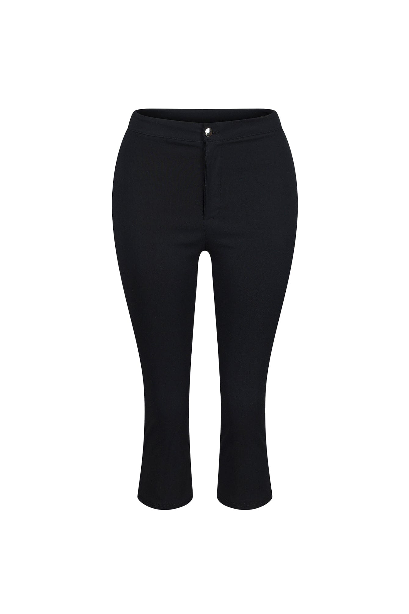 Feminine Fit High Waist Capri Pants