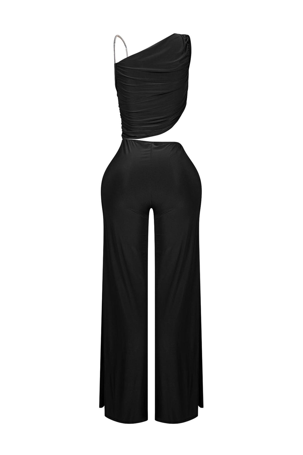 Jaira One Shoulder Wire Strap Jumpsuit