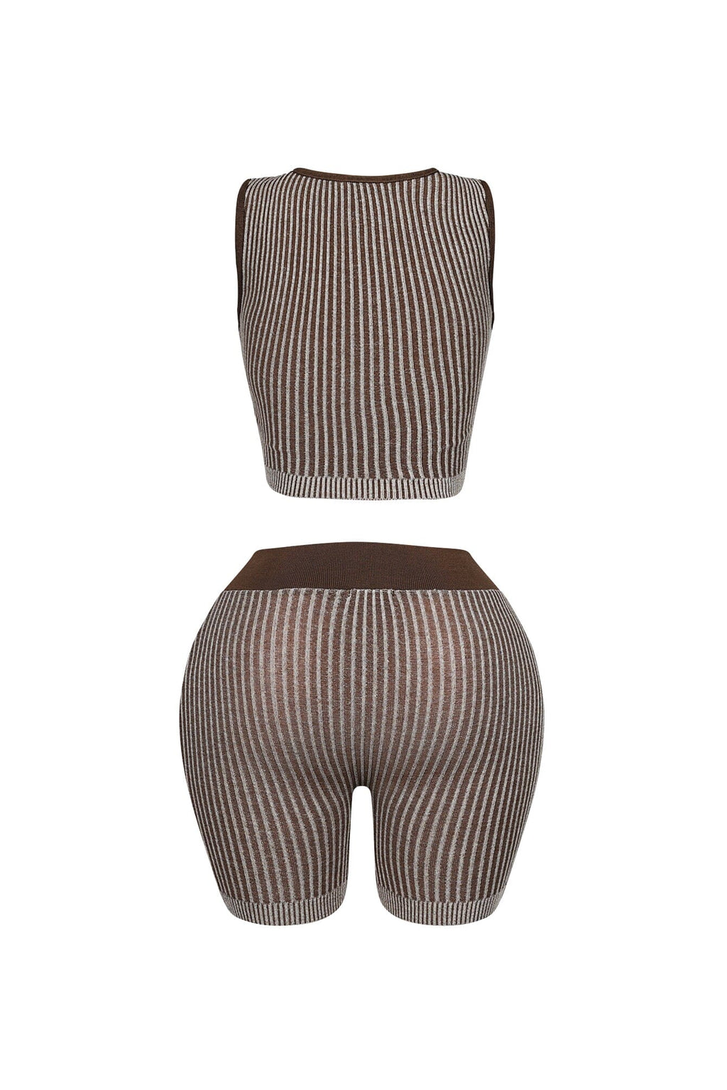 Lotus Ribbed Knit Top & Shorts SET