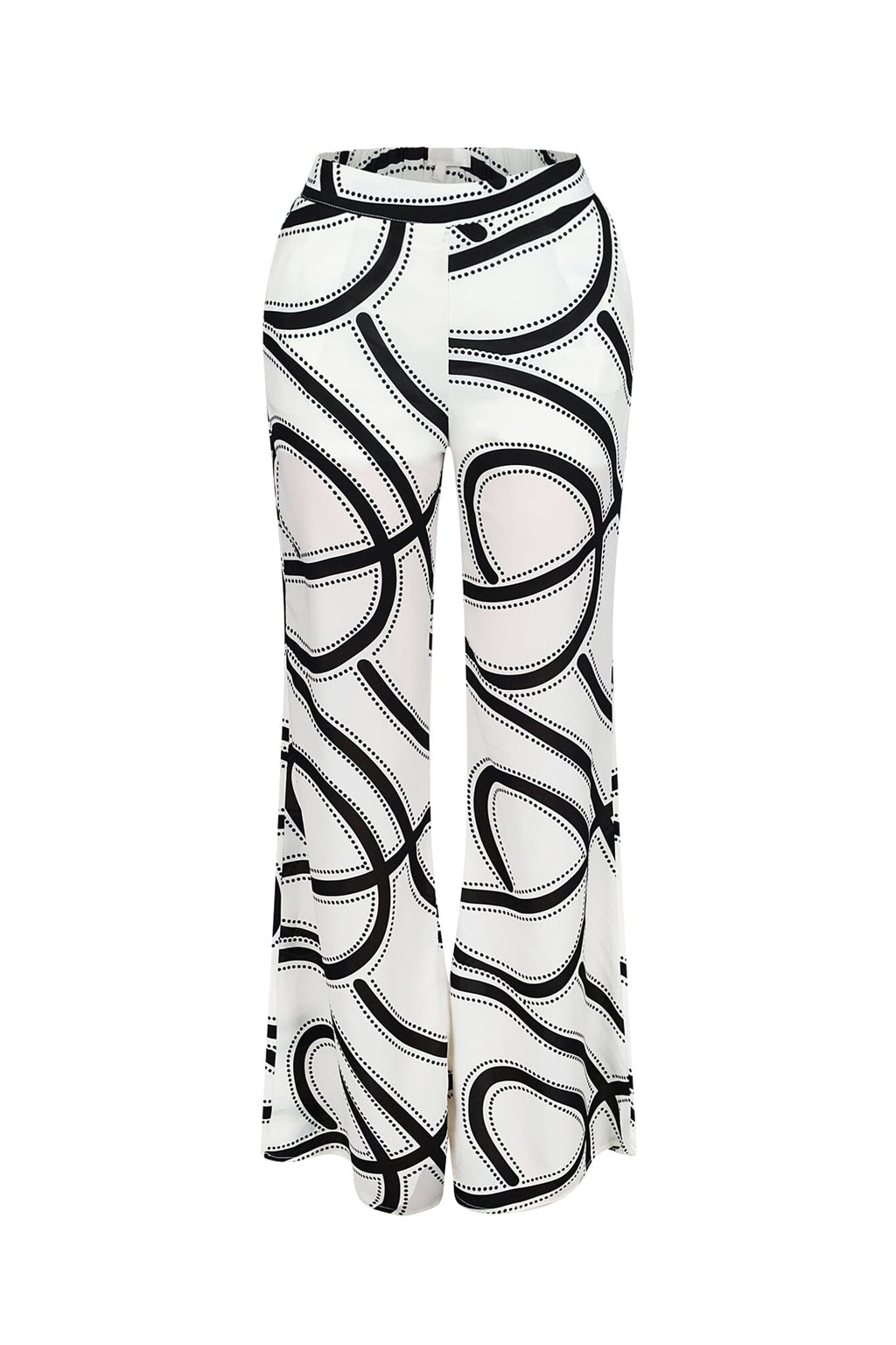 Boho Geometric Print Wide Leg Pants