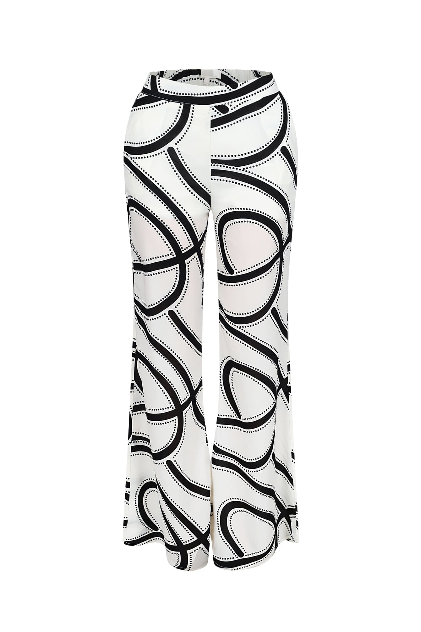 Boho Geometric Print Wide Leg Pants