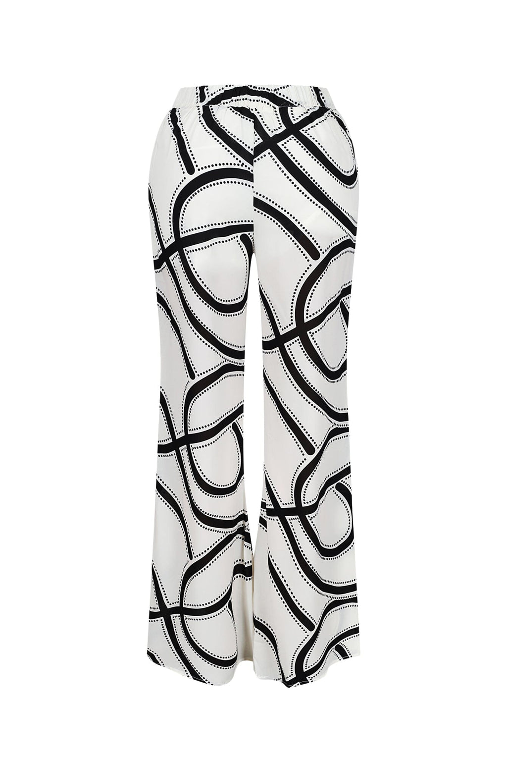 Boho Geometric Print Wide Leg Pants